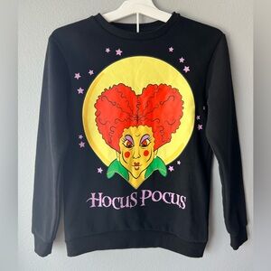 Cakeworthy Disney Hocus Pocus Winifred Sanderson black crewneck sweatshirt sz S